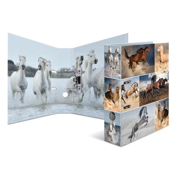 HERMA Motivordner A4 Karton Animals Pferde