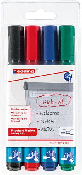 Edding Flipchart Marker 383 4er Pack