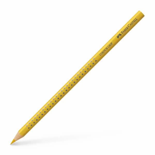 FABER-CASTELL Buntstift Colour Grip mit Namensfeld kadmiumgelb dunkel **
