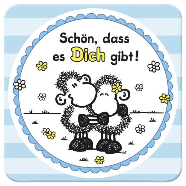 Sheepworld - 45457 - Untersetzer "schön dsa es dich gibt"