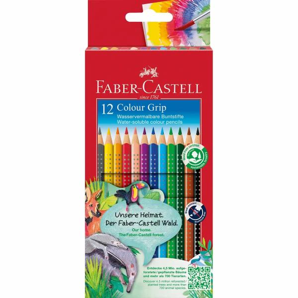 Faber-Castell Buntstift Colour GRIP 12 Stück Kartonetui **