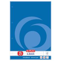 Herlitz Schulblock, A4, Lineatur 25, liniert mit Rand außen, gelocht, 50 Blatt Herlitz Schulblock, A4, Lineatur 25, liniert mit Rand außen, gelocht, 50 Blatt