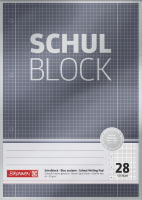 BRUNNEN Schulblock A4, Lineatur 28, 50 Blatt, Premium, 90g ** BRUNNEN Schulblock A4, Lineatur 28, 50 Blatt, Premium, 90g **