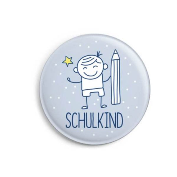 Button "Schulkind für Jungen"