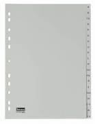 Idena Register aus Kunststoff A bis Z 20-teilig grau DIN A4 Idena Register aus Kunststoff A bis Z 20-teilig grau DIN A4