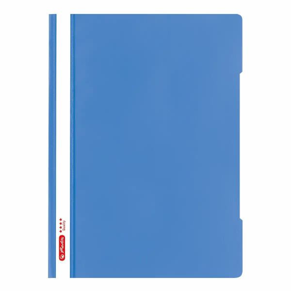 Schnellhefter Hellblau, A4 Plastik Quality, von Herlitz **