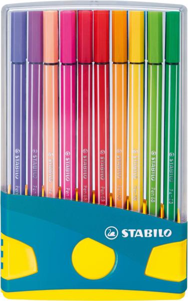 STABILO Fineliner pen 68 ColorParade in 20 Farben