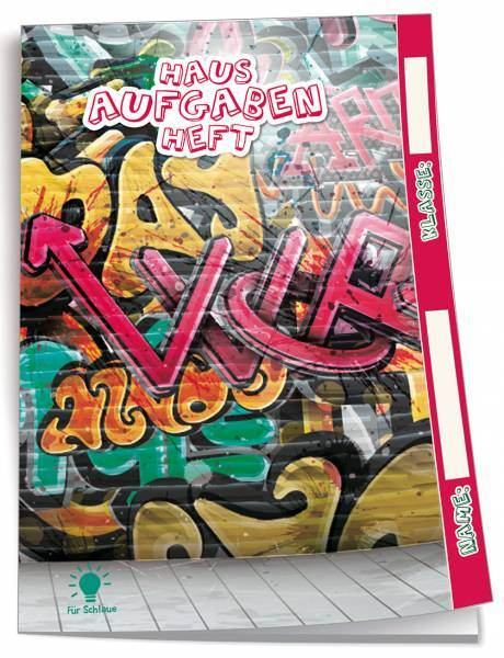 Trötsch Hausaufgabenheft A5 für Schlaue - Graffiti