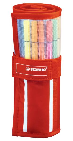 STABILO Fasermaler pen 68 Rollerset 30ST in 30 Farben