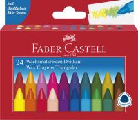 FABER-CASTELL Wachsmalkreiden 24 Stück Etui ** FABER-CASTELL Wachsmalkreiden 24 Stück Etui **