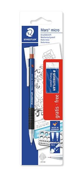 STAEDTLER Feinminenstift Mars micro mit Radierer