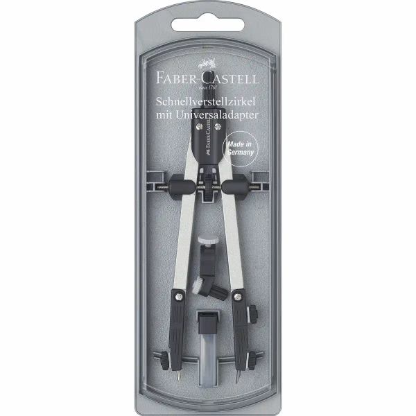 FABER-CASTELL Schnellverstellzirkel silber/schwarz **