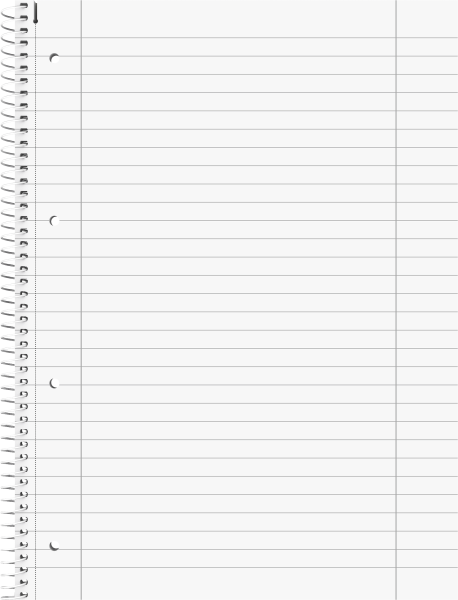 Brunnen Notizblock Collegeblock, pink , Spiralbindung, 4fach, 90 g/qm, A4, liniert