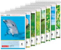 Brunnen Schulblock  A5, Lineatur 4, 40 Blatt, Kopfspirale, Lieferumfang 1 Stück ** Brunnen Schulblock  A5, Lineatur 4, 40 Blatt, Kopfspirale, Lieferumfang 1 Stück **