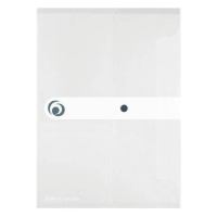 Herlitz Dokumententasche A4 transparent mit Druckknopfverschluss **