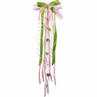 Nestler Schultütenschleifen grün/rosa 23x50cm **