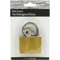 Vorhängeschloss aus Messing + 3 Schlüssel 5cm ** Vorhängeschloss aus Messing + 3 Schlüssel 5cm **