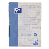 Oxford Recycling A4+ Collegeblock, Lineatur 27 (liniert mit Rand rechts und links), 80 Blatt  ** Oxford Recycling A4+ Collegeblock, Lineatur 27 (liniert mit Rand rechts und links), 80 Blatt  **