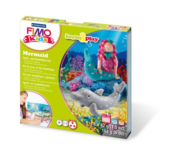 STAEDTLER Set Modelliermasse Fimo kids F&P Mermaid