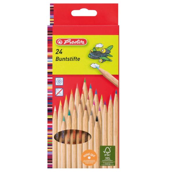 Herlitz Buntstifte natur 24er