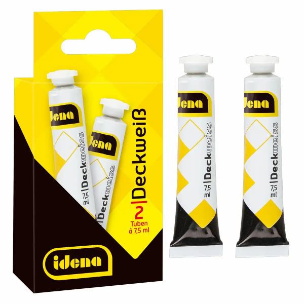 Idena Deckweiß 2x7,5ml Tube **