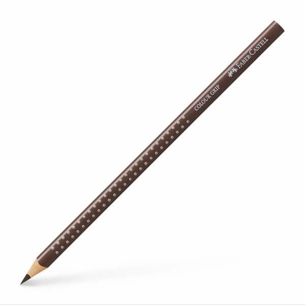 FABER-CASTELL Buntstift Colour Grip mit Namensfeld van dyck braun **
