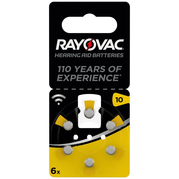 VARTA Batterien RAYOVAC Hearing Größe 10 6er