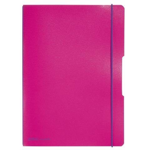 Herlitz my.book flex Notizheft PP A4,2x40 Blatt kariert Lineatur pink gelocht