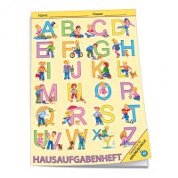 Trötsch Hausaufgabenheft A5 Grundschule mit farbig hinterlegten Wochentagen - ABC Trötsch Hausaufgabenheft A5 Grundschule mit farbig hinterlegten Wochentagen - ABC