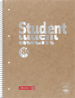 Brunnen Collegeblock Premium Student FACT!plus A4 kariert, mit Randlinie innen und außen, Lin. 28 De Brunnen Collegeblock Premium Student FACT!plus A4 kariert, mit Randlinie innen und außen, Lin. 28 De