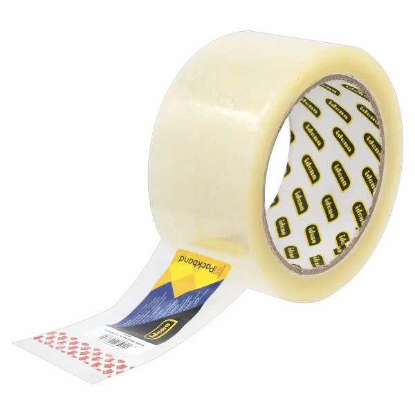 Idena Packband geräuscharm transparent 5cmx66m, 1 Rolle