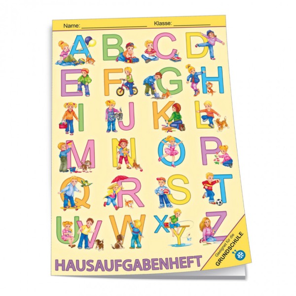 Trötsch Hausaufgabenheft A5 Grundschule mit farbig hinterlegten Wochentagen - ABC **