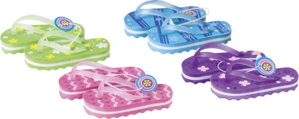 Brunnen Radiergummi-Set "Flip Flop", 1 Stück