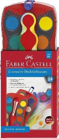 EBERHARD FABER Connector Deckfarbkasten 24 Farben 8+
