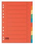 Idena Karton Register A4, 10-teilig, 5 Farben Idena Karton Register A4, 10-teilig, 5 Farben