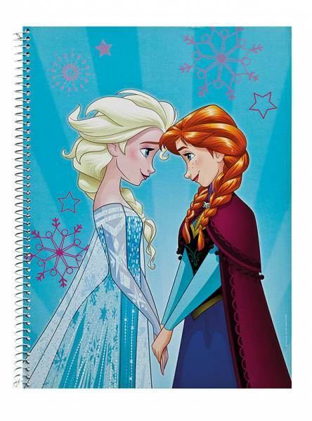 Collegeblock A4 Frozen, karriert, 80 Blatt, 4fach Lochung, 70gsm "Die Eiskönigin - Anna&Elsa"