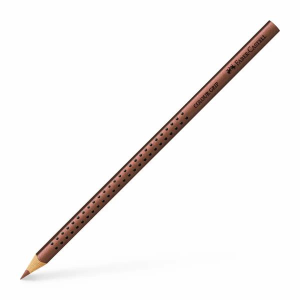 FABER-CASTELL Buntstift Colour Grip mit Namensfeld kupfer **