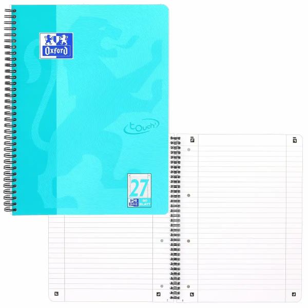 Oxford Collegeblock touch Lineatur 27, liniert, 80 Blatt, DIN A4 **