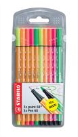 STABILO Fineliner Tintenschreiber/Fasermaler point88/ 68 Etui 10ST neon STABILO Fineliner Tintenschreiber/Fasermaler point88/ 68 Etui 10ST neon