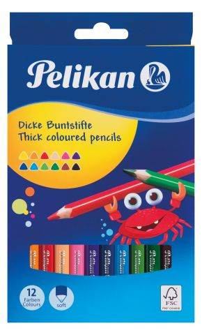 Pelikan Buntstifte dick 12 Stück