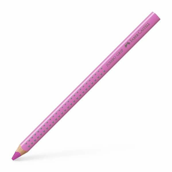 FABER-CASTELL Buntstift Jumbo Grip mit Namensfeld magenta hell **