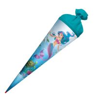 Roth-Schultüte, Meerjungfrau, 70 cm, rund, Rot(h)-Spitze, Filzverschluss, Hologrammfolie Roth-Schultüte, Meerjungfrau, 70 cm, rund, Rot(h)-Spitze, Filzverschluss, Hologrammfolie