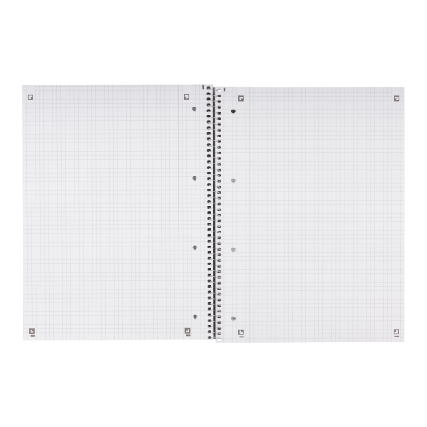 Oxford Recycling A4+ Collegeblock, kariert mit Rand links, 80 Blatt **