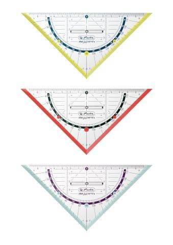 Herlitz my.pen Geo-Dreieck/ Geometrie-Dreieck 16cm, verschiedene Farben