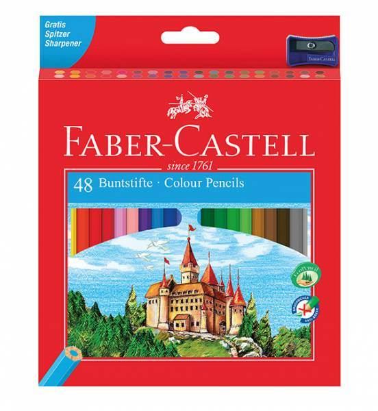 Faber-Castell Buntstifte Castle- hexagonal 48er Kartonetui