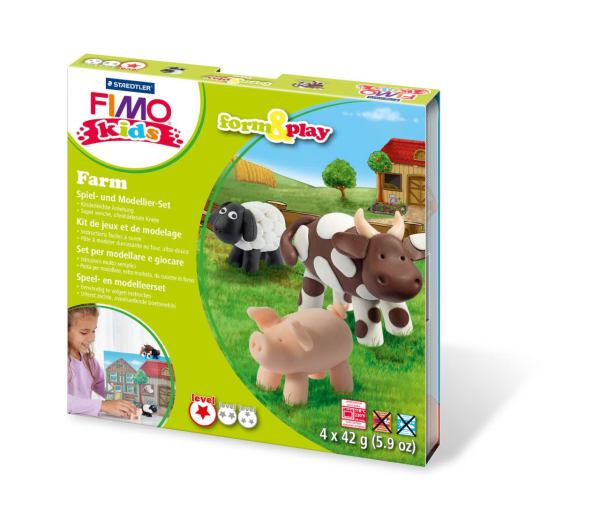 STAEDTLER Set Modelliermasse Fimo kids F&P Farm