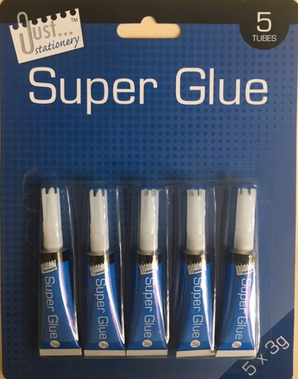Tallon Super Glue - Superkleber - 5 Tuben - a 3g