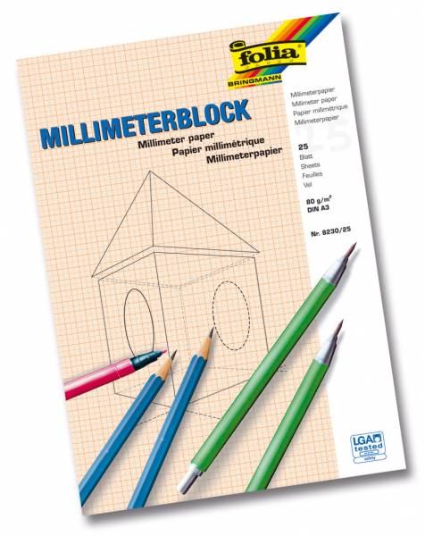 Millimeterpapier A3 80g - 25 Blatt