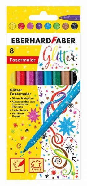 EBERHARD FABER Glitter Filzstifte - 8er im Kartonetui