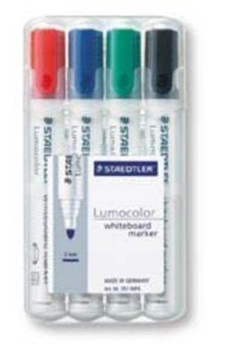 STAEDTLER Whiteboardmarker Lumocolor 4er-Set Rundspitze